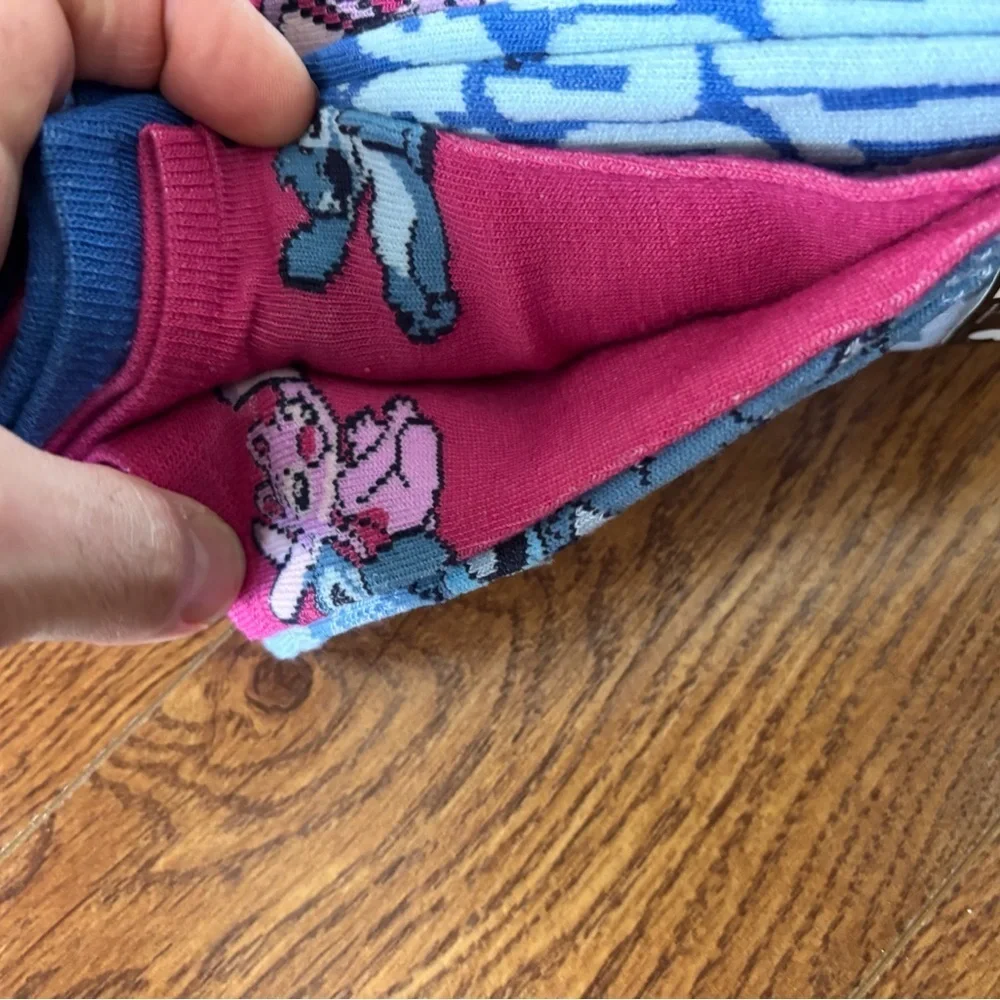 Disney Stitch & Angel Character ankle Socks 6 pair set